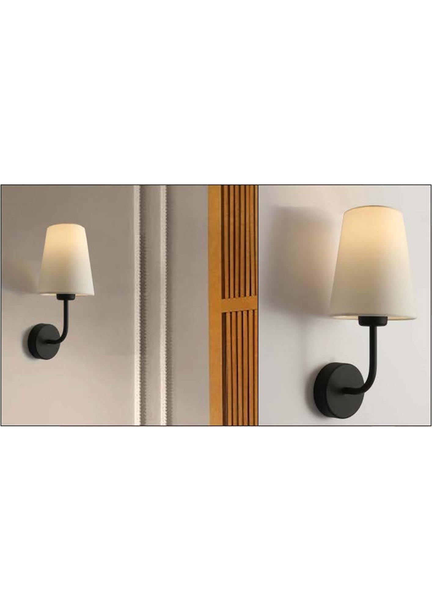 Beyond Lights - Black Wall Sconce- GL